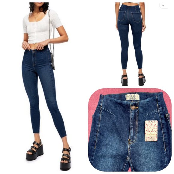 Free People Denim - NWT FP High Rise feel like sunshine Crop Jeans
